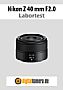 Nikon Z 40 mm F2.0 mit Z 7II Labortest (Labortest-Protokoll)
